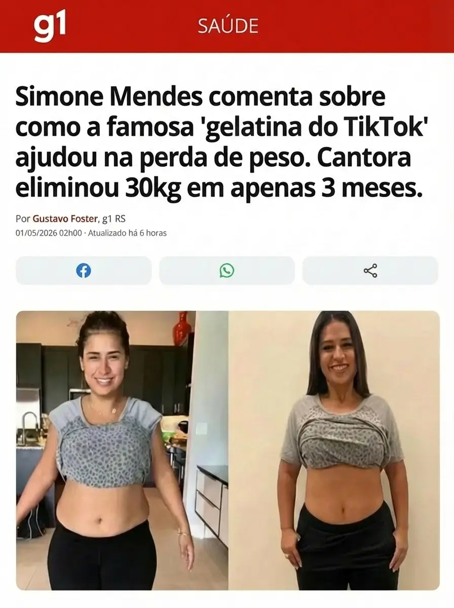 Famosa usando Gelatina Metabólica